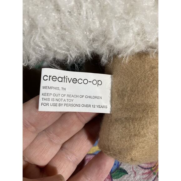 Creative Co-op Little Lamb Stuffed Animal Soft Room Decor Baby Shower Plush - Picture 3 of 8